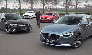 Mazda6 Turbo Takes on Commodore, Octavia RS, and Mondeo In Wagon Shootout