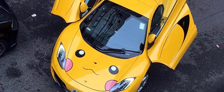 Mclaren 12c Pokemon Wrap Features Pikachu S Cute Face Autoevolution