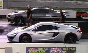 McLaren 570GT Drags a Chevrolet Camaro SS, and the Unthinkable Almost Happens