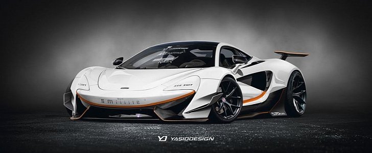 McLaren 570S Gets Ferrari FXX K Aerodynamic Package: rendering