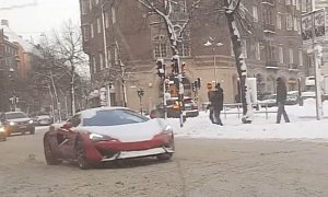 McLaren 570S Goes For a Snowy Drive in Stockholm, Makes a Good Winter Supercar