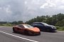 McLaren 650S Drag Races 1,000 HP Cadillac CTS-V, Street Fight Gets Brutal