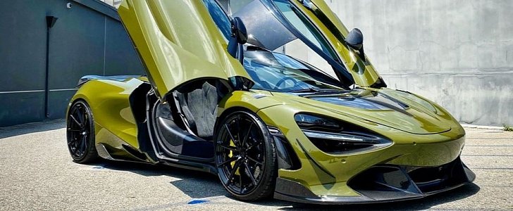 McLaren 720S Carbon Fiber Olive Has 1,000 HP and Body Kit - autoevolution