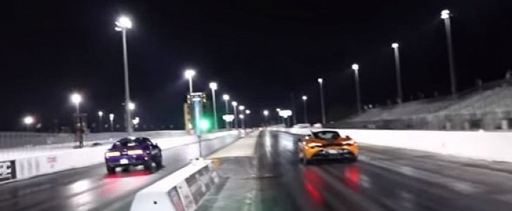 Dodge Demon vs McLaren 720S Drag Racing