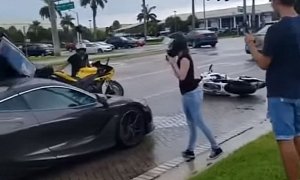 McLaren 720S Reportedly Hits Biker Girl in Palm Beach Road Rage Incident