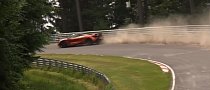 McLaren 720S Nurburgring Near Crash Shows Bad Driver Meeting an Oil Spill