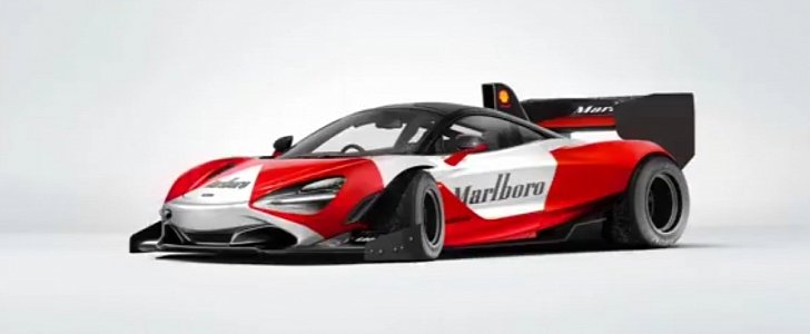 McLaren 720S racecar rendered