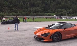 McLaren 720S vs. McLaren P1 Drag Race Is a Bummer