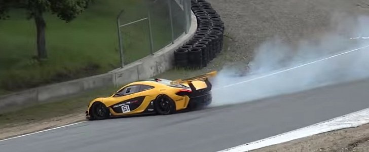 McLaren-Driven P1 GTR Spins Out on Corkscrew