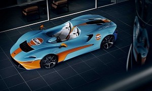 McLaren Elva Spruced Up With Gulf Livery Just In Time for the Goodwood SpeedWeek