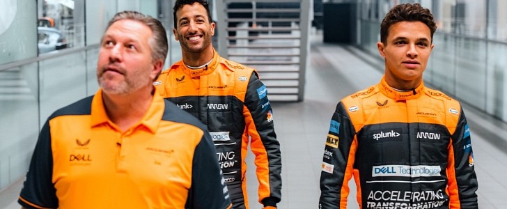 McLaren F1 Drivers and CEO Zak Brown