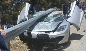 McLaren Meets Guardrail In One Surprisingly Fortunate Crash