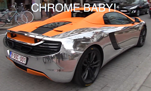 McLaren MP4 Wrapped in Chrome and Matte Orange