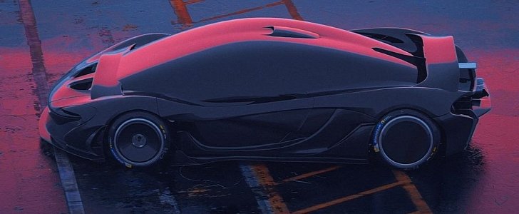 McLaren P1 "Xenomorph" rendering