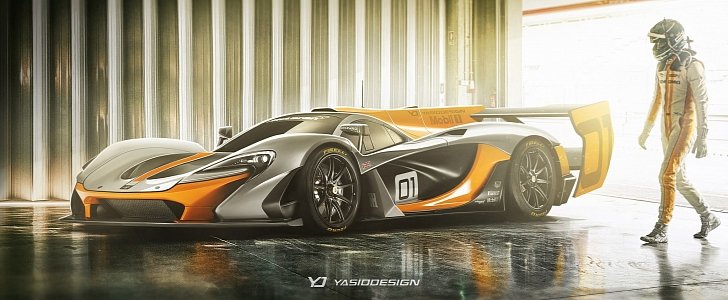 McLaren P1 GTR Becomes LMP1 Le Mans Prototype Racer: rendering