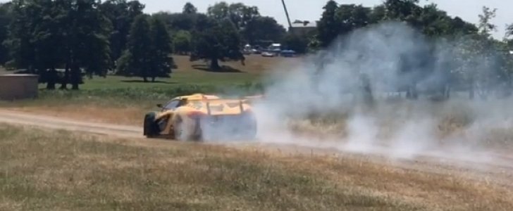 McLaren P1 GTR Does Offroad Donuts in the UK