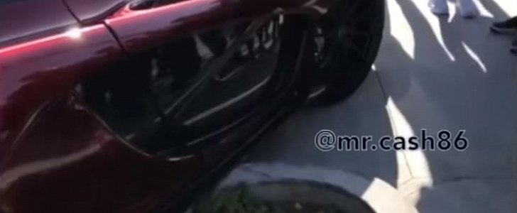 McLaren P1 Has Silly Curb Crash at Cars and Coffee California