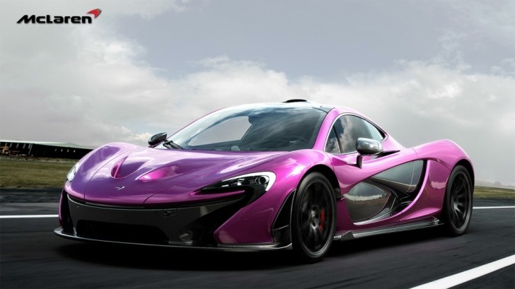 McLaren P1 Rendered in Violet