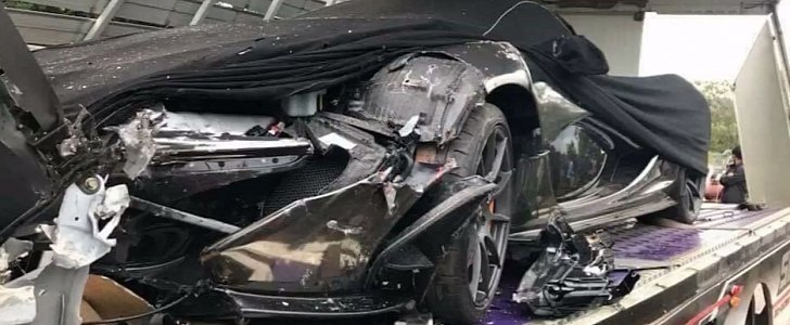 McLaren P1 Ruined by Transport Truck Crash in Cambodia