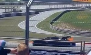 UPDATE: Another McLaren Senna Catches Fire, Driven by F1 Champion Gerhard Berger