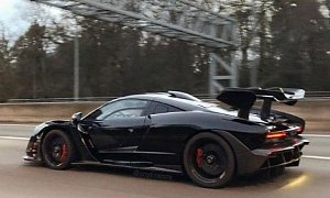 McLaren Senna Spotted on the Road, Comes in Darth Vader Spec