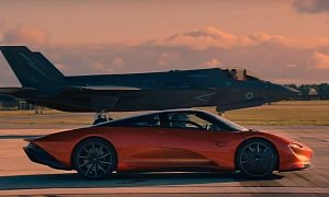McLaren Speedtail vs. F-35 Jet Could Be the New Coolest Top Gear Drag Race