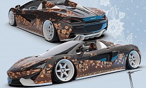 McLaren Spider Bids “Eid Mubarak 2022” With Modern, Digital Batik Wrap Treatment