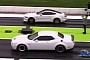 Meaty Dodge Hellcat Drags Hearty Camaro, Turbo Mustang, Crazy Impala, and It's Soo Close!
