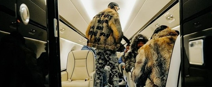 Meek Mill on Private Jet