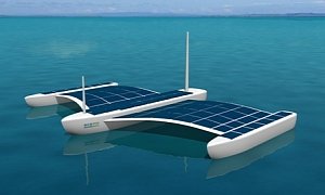 Meet the Aquarius Unmanned Surface Vessel. It's The Green Ship of The Ocean