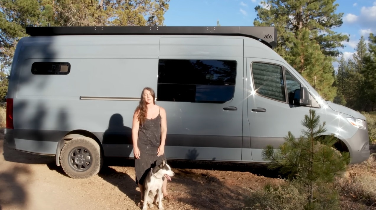 Life with 3 Dogs in her 4x4 Camper Van