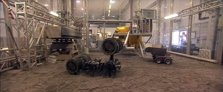 NASA's RASSOR digging robot