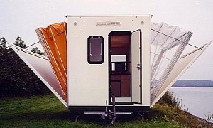 Meet De Markies, the Accordion-Style Camper That Triples in Size at the Touch of a Button