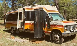 This Is Ethel, a Shuttle Bus That Has Been Transformed Into a Tiny Home by Two Women