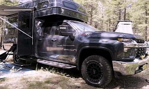 Meet La Mulita Viajera, a 2020 Chevy Silverado Turned Off-Road Camper Truck