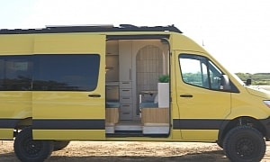 Meet Luna, a Spanish Villa-Inspired Camper Van With a Smart Layout and Luxurious Vibe