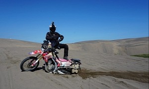 Meet Steph Jeavons, the Lady Who Circumnavigated All Seven Continents on a Honda CRF250L