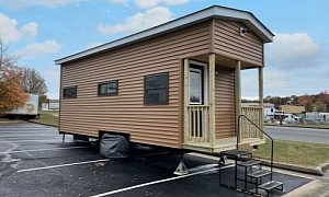 Meet the Belle Vue, a Cozy Tiny Home With Two Lofts and a Downstairs Bedroom