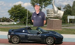 Meet the Man Taking a First-Gen Tesla Roadster Around the World for the Second Time