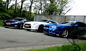 Meet the Tuning Parents: R34 and Two R35 Nissan GT-Rs
