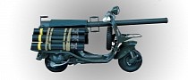 Meet the World's Most Outrageous Scooter, the Bazooka-Carrying Vespa 150 TAP