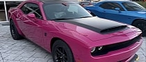 Meet the World's Only Factory-Built Dodge Challenger SRT Demon in Panther Pink