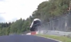 Megane RS Has Extreme Nurburgring Crash, Flips At Least Six Times