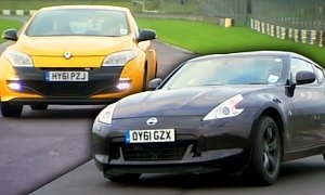 Megane RS vs. Nissan 370Z by Fifth Gear Is a Throwback Thursday Video