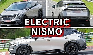 Menacing Nissan Ariya Caught Devouring the 'Ring – Is Nismo Finally Going Electric?