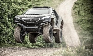 Menacing Peugeot 2008 DKR Is Powered by a 340 HP Twin-Turbo V6