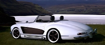 Mercedes 300 SL Roadster With Wide Body Kit
