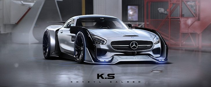 Sci-Fi Mercedes-AMG GT Rendering
