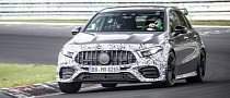 Mercedes-AMG A45 Prototype Shows New Details (420 HP), Debut Close