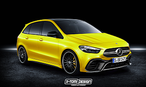 Mercedes-AMG B35 4Matic Disguises Bulk With Yellow Paint